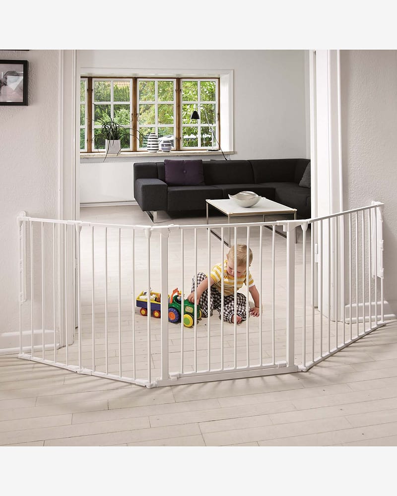 Barnegrind Flex L - Vegghengt Sikkerhetsgrind 90 til 223cm - Utvidbart System