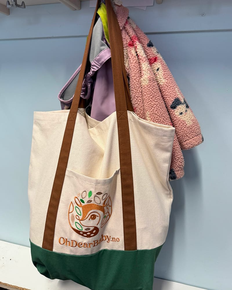 Totebag / Barnehagepose - Øko Bomull