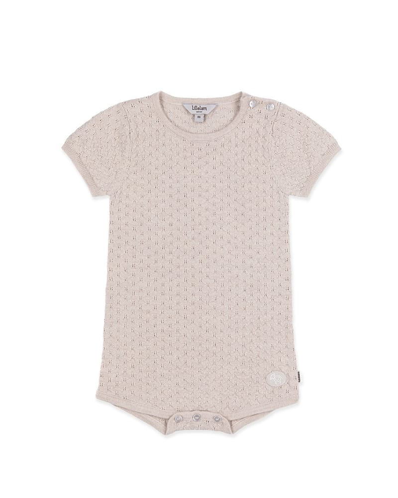 Romper Baby – Tynn ullkvalitet, 100% Merino – Pointelle | Alex