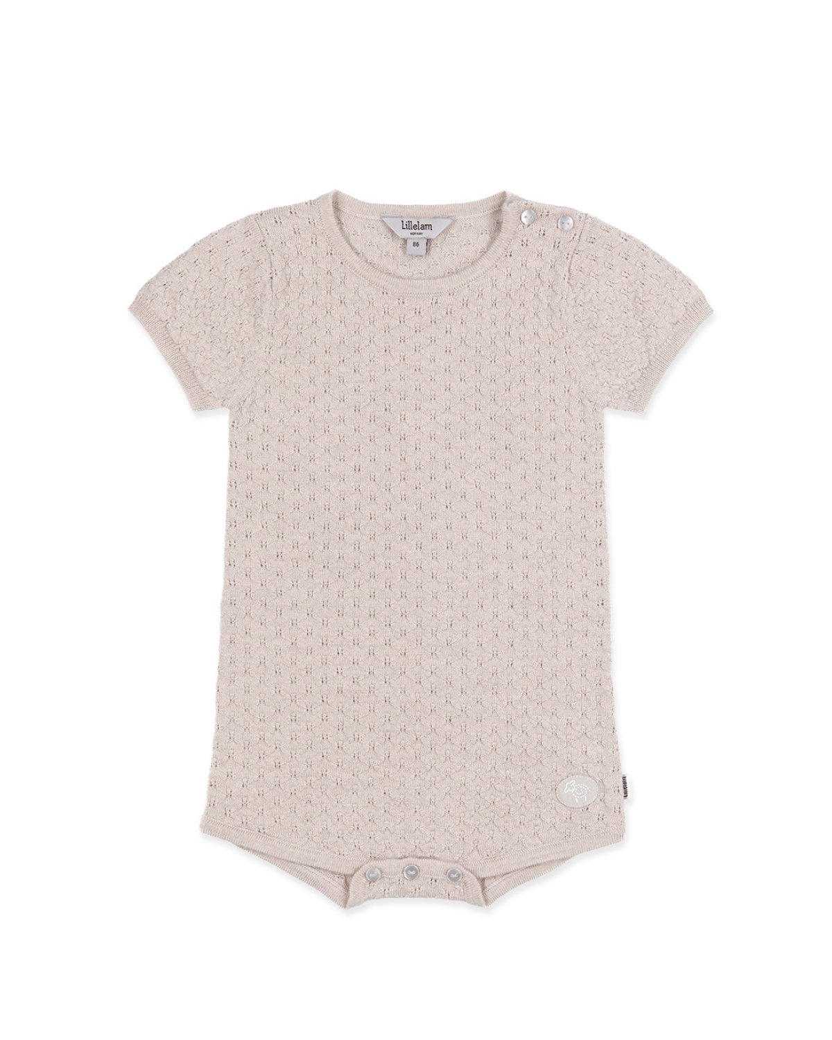 Romper Baby – Tynn ullkvalitet, 100% Merino – Pointelle | Alex
