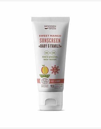 wooden spoon solkrem baby family sweet mango spf50 100ml