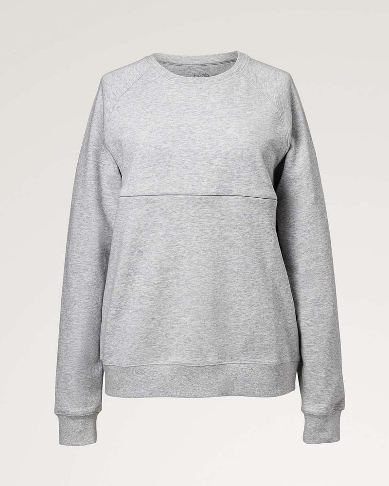 Ammegenser m/ Fleecefôr over bryst | Thermal Nursing Sweatshirt