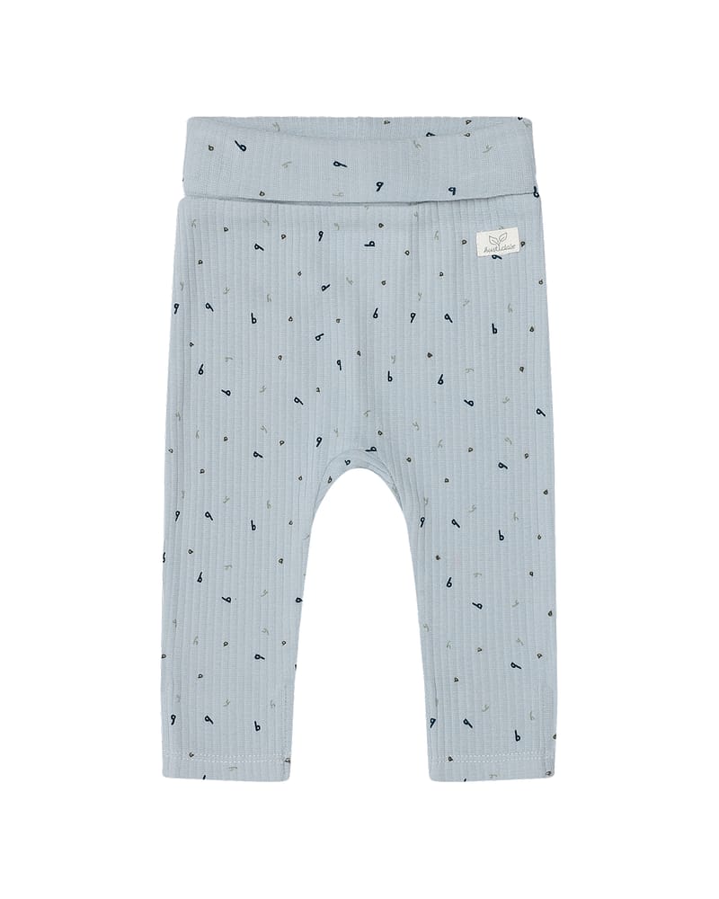 Leggings Baby med dobbelt liv & trylleføtter - Øko Bomull | Luca Letter Aop