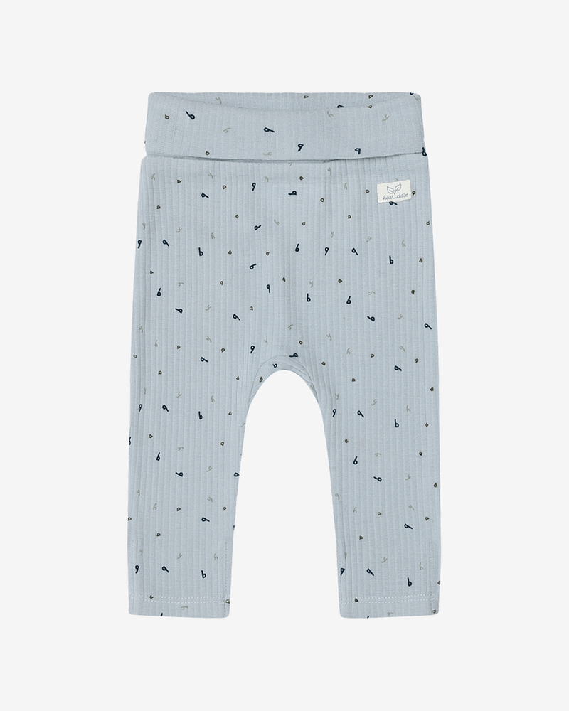 Leggings Baby med dobbelt liv & trylleføtter - Øko Bomull | Luca Letter Aop