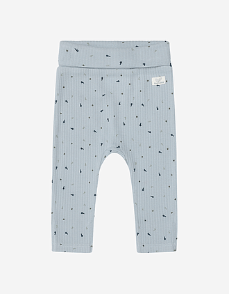 Leggings Baby med dobbelt liv & trylleføtter - Øko Bomull | Luca Letter Aop