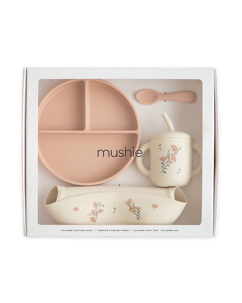 Spisesett Baby 4pk - Silikon | Fra ca. 6 mnd