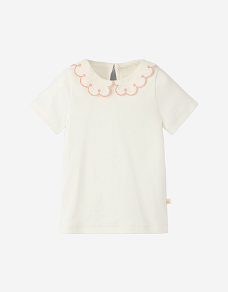 T-skjorte M/ Krage Barn - Øko TENCEL | NMFFUNDO