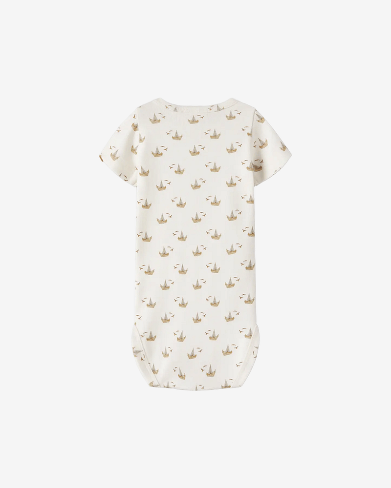 Kortermet Body i Ribb - Jersey, Øko TENCEL | NBMGAYO SLIM BODY LIL