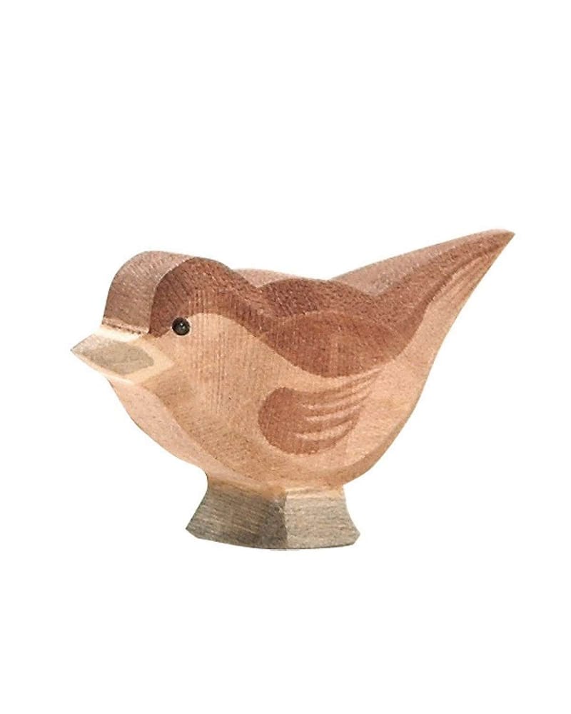 Fugl Lekedyr - Håndlaget Trefigur | Dyrefigurer Skog