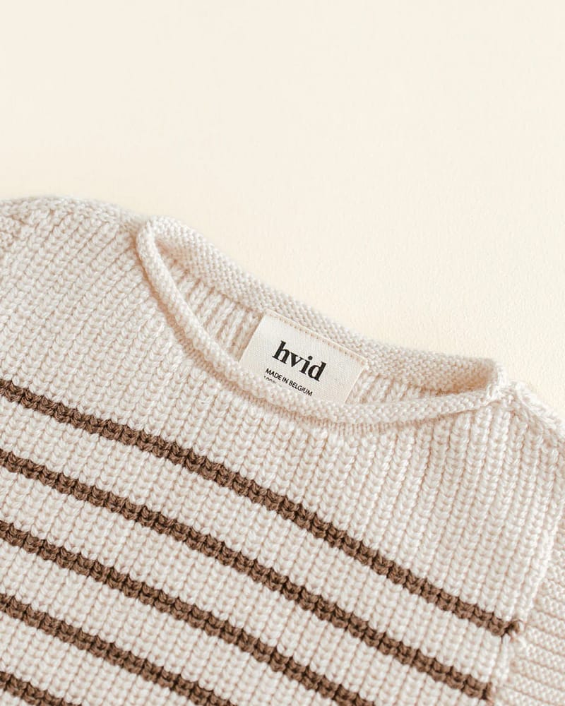 Ullvest Baby - HVID Vest Harvey - 100% Merino - Cream / Mocha
