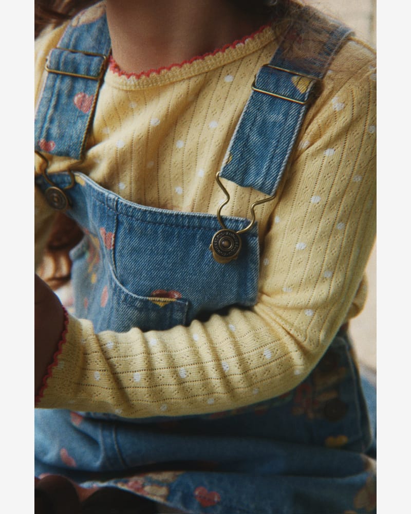 Trøye Langermet -100% Øko Bomull, Pointelle | Minnie Blouse GOTS
