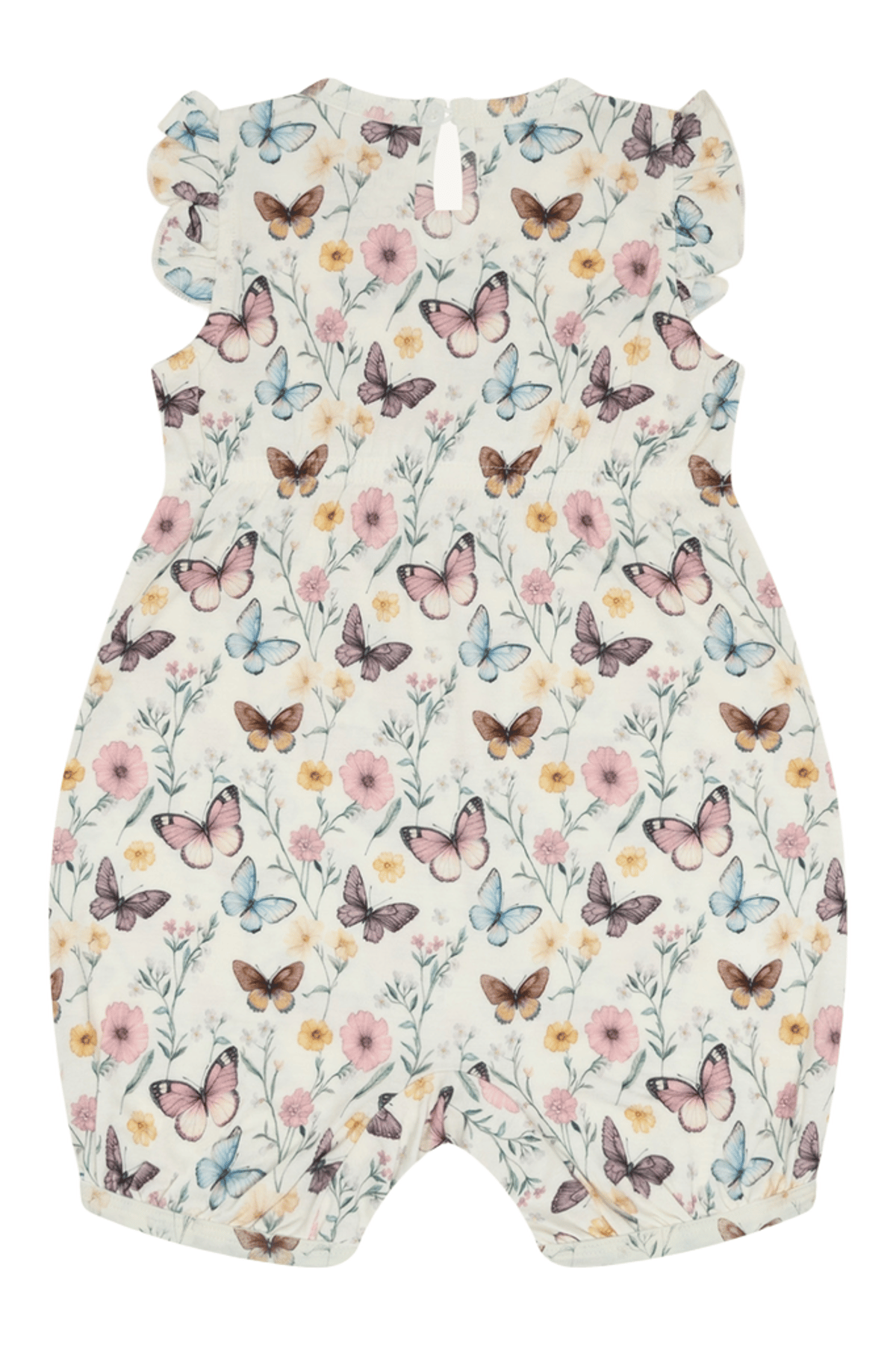Romper Baby, Pysj – 95% Bambusviskose, 5% Elastane | HCMilu Butterfly, Ivory