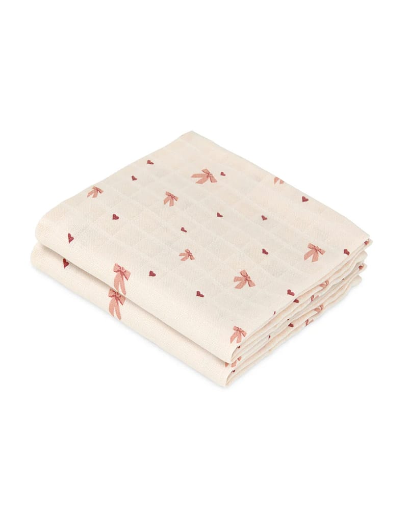 Gulpekluter Musselin 2pk - Økologisk | Gasskluter 70x70