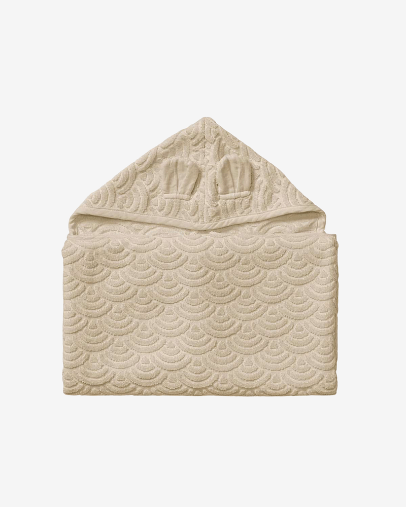 Badehåndkle Barn m/ Hette | 70x130cm - 100% Øko Bomull