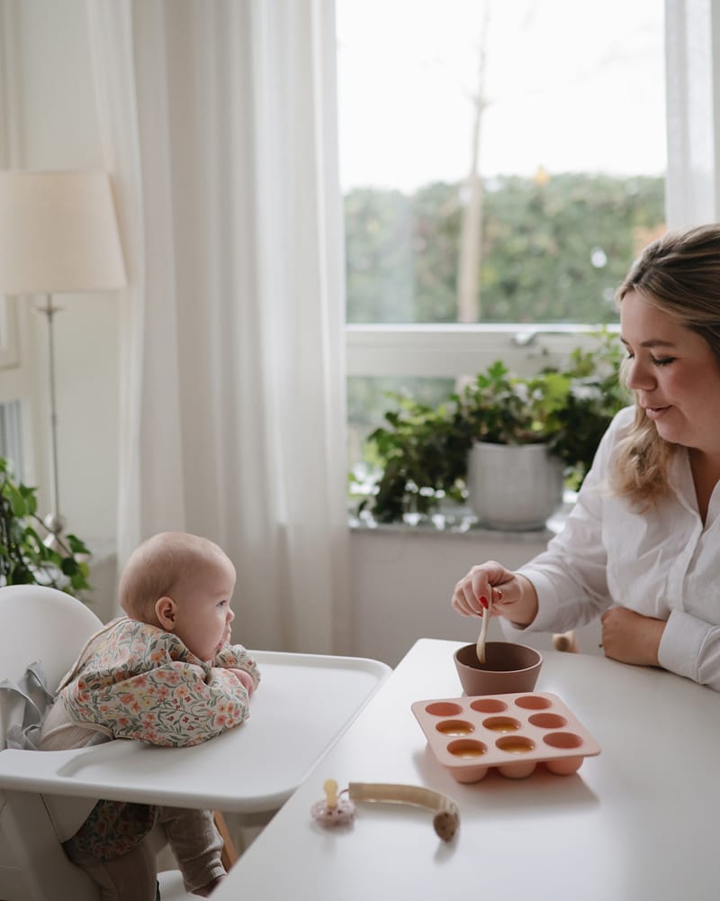 Fryseform Babymat M/ Lokk - 9 x 45ml | Baby Food Feeder Freezer Tray