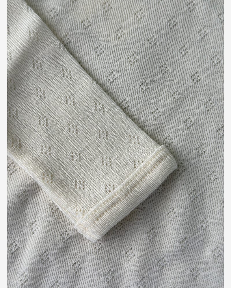 Ullbody Pointelle - Tynn ullkvalitet - 100% Merino