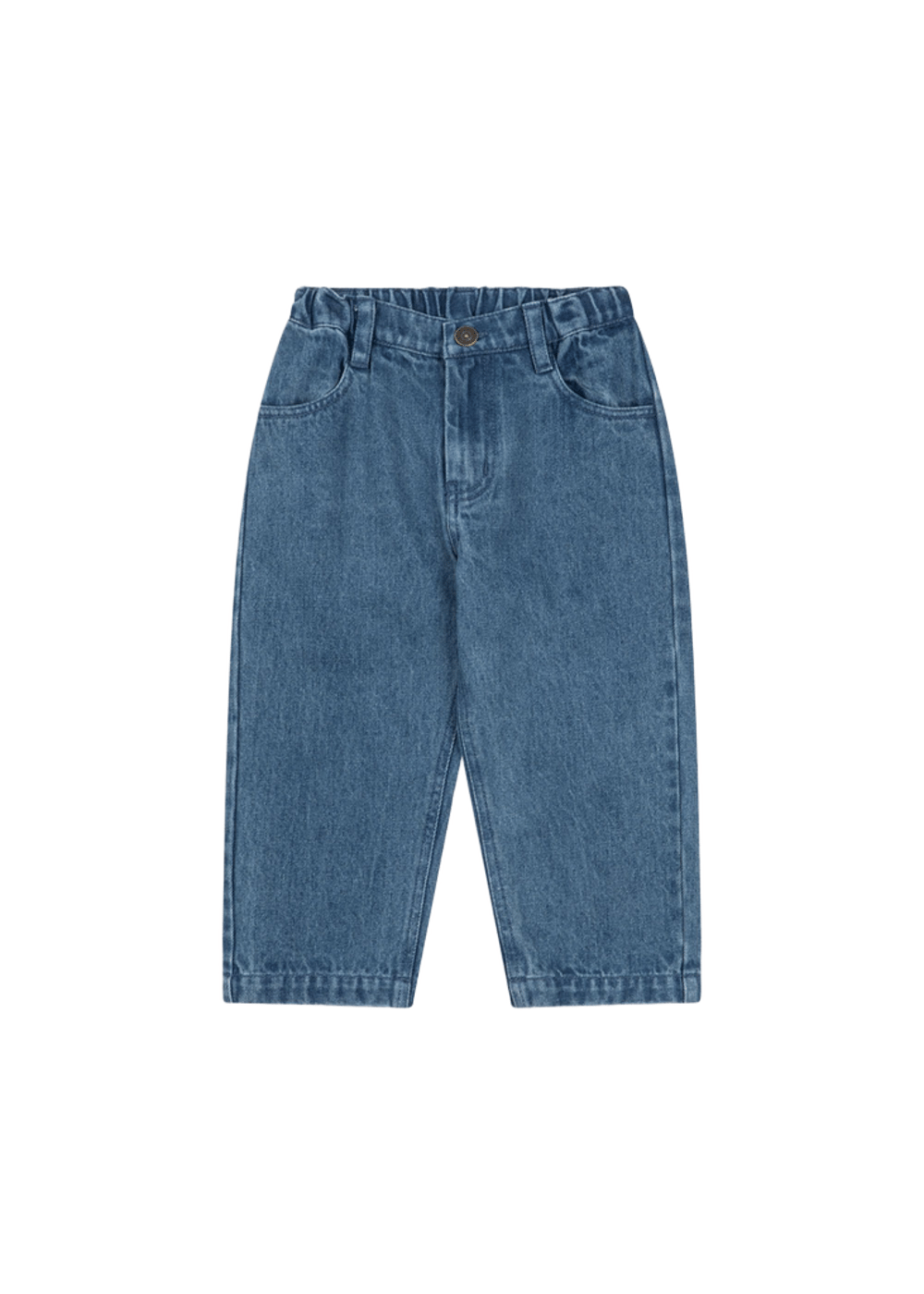 Olabukse Barn – 100% Øko Bomull | Elba Jeans GOTS, Blå - Denim Blue