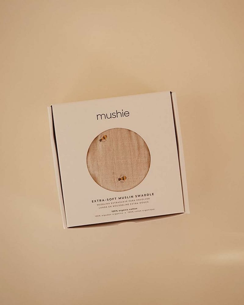 Swaddle Teppe - 100% Økologisk Musselin | 120x120cm