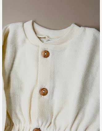 Nattpose Baby M/ Knapper - Ullfrottè, 100% Merino