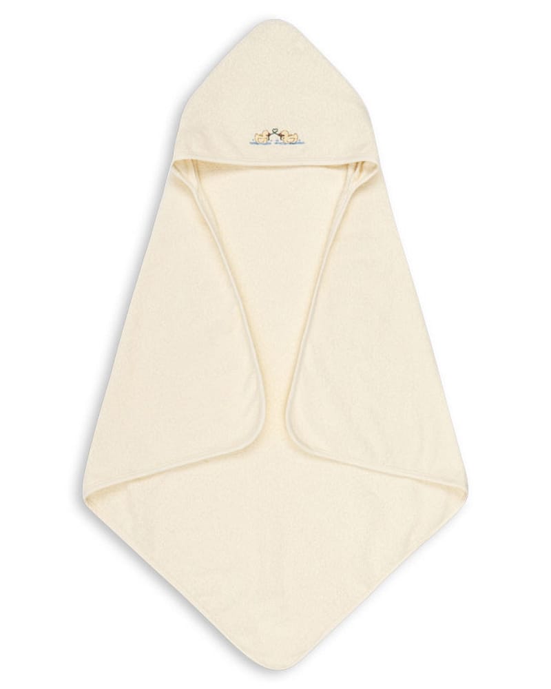 Badehåndkle Baby m/ Hette 75x75 cm - Øko Bomullsfrotté | Figo Baby Towel GOTS