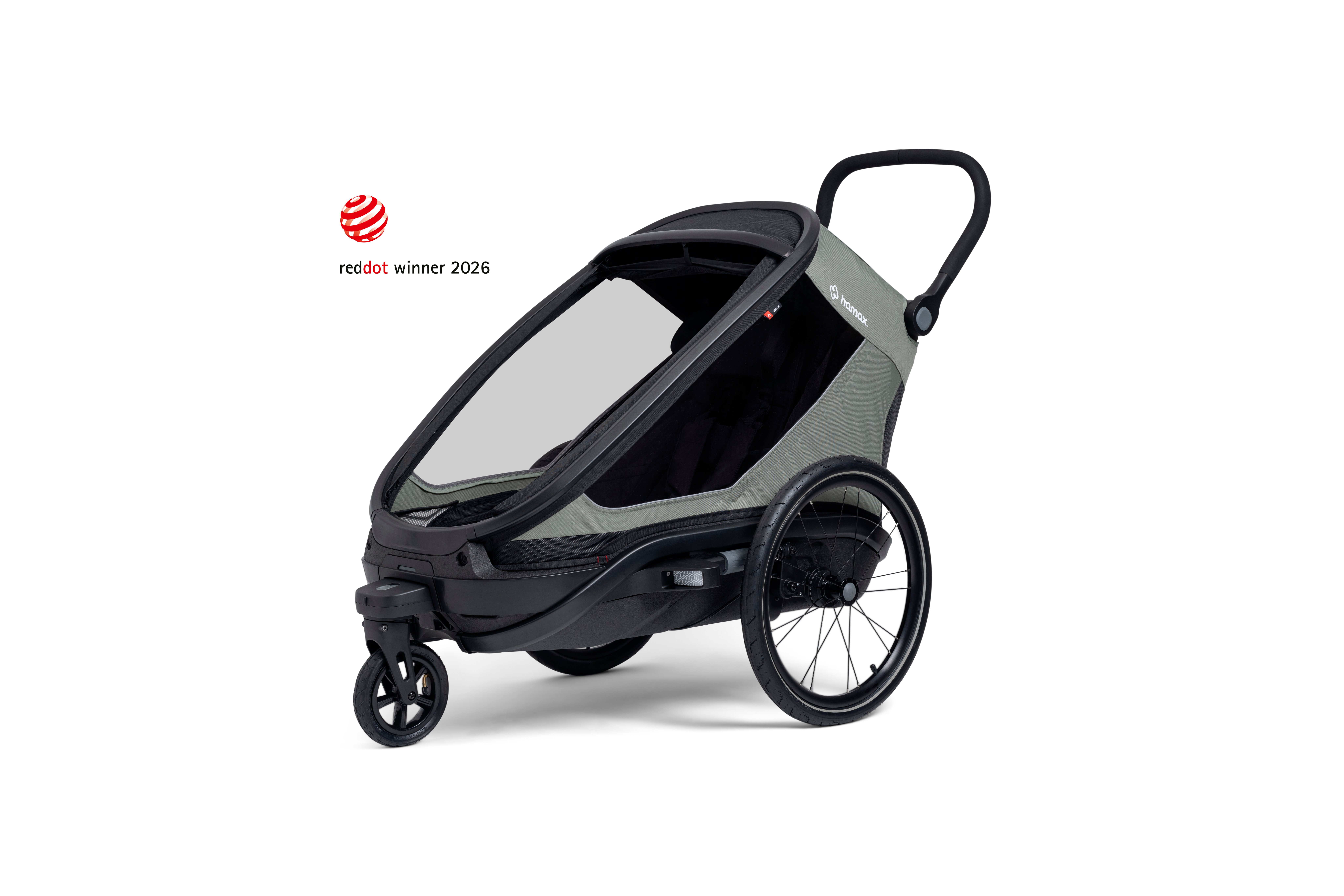 Hamax Outback Next Sykkelvogn & Barnevogn, Plass til ett barn | Enkel Bicycle Trailer