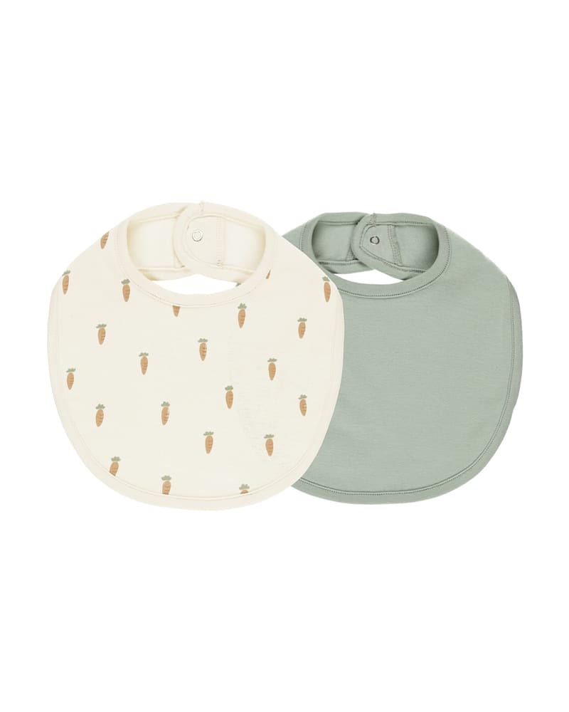 Siklesmekke 2pk - 100% Øk. Bomull | Jersey Snap Bib