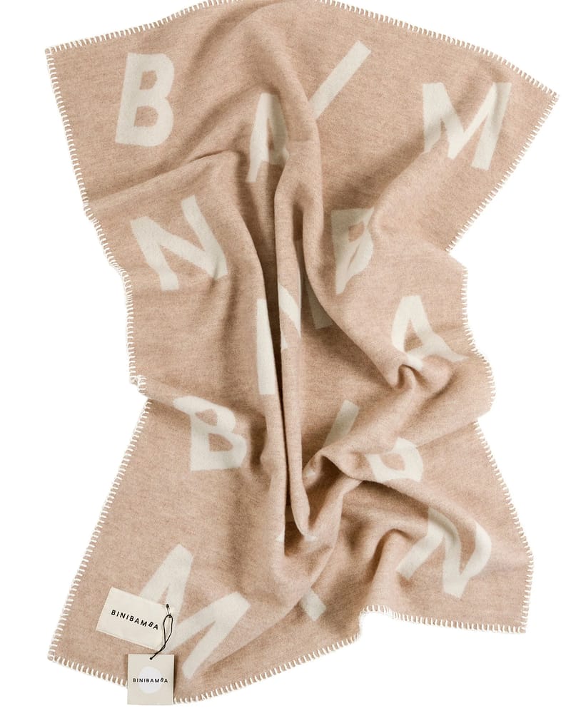 Babyteppe Ull, Tykt - 100% Merino, Ubehandlet | Alphabet Biniblanket