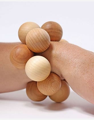 Babyleke Gripekuler - Fidget leke baby 0+| Natural Beads Grasper