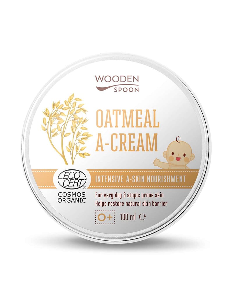 Hudkrem Baby 0+ - Tørr hud og eksem - Økologisk, 100% Naturlig | Oatmeal A-cream