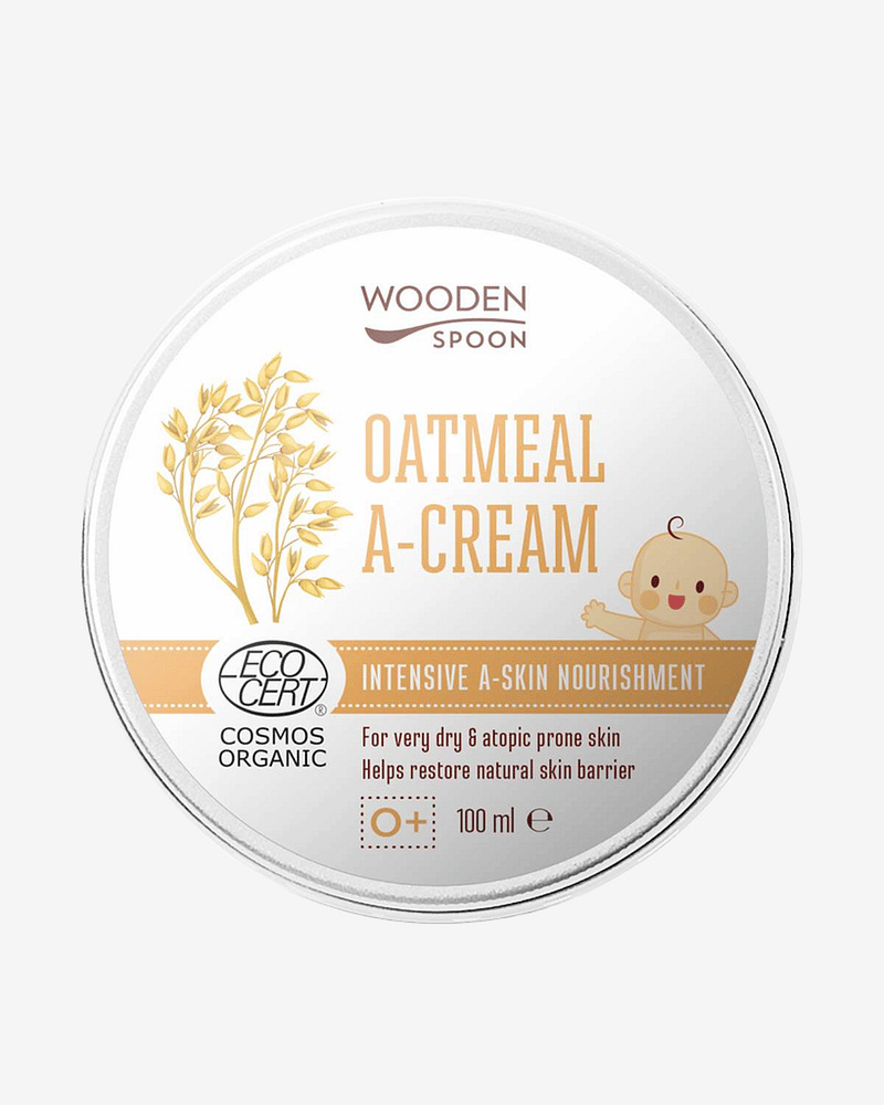 Hudkrem Baby 0+ - Tørr hud og eksem - Økologisk, 100% Naturlig | Oatmeal A-cream