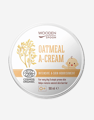 Hudkrem Baby 0+ - Tørr hud og eksem - Økologisk, 100% Naturlig | Oatmeal A-cream