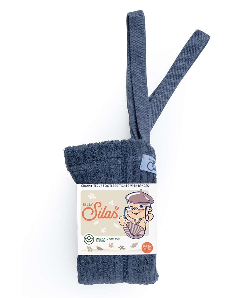 Strømpebukse Teddy Ribb - u/ fot, m/ seler | Granny Footless Tights