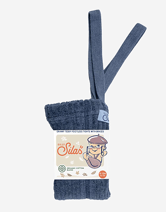 Strømpebukse Teddy Ribb - u/ fot, m/ seler | Granny Footless Tights