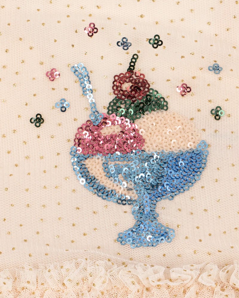 Tyllkjole m/ Glitter Paljetter | Yvonne Puff Dress