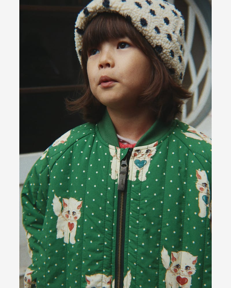 Tynn Boblejakke - Vindtett, Vannavstøtende | Juno Printed Bomber Jacket