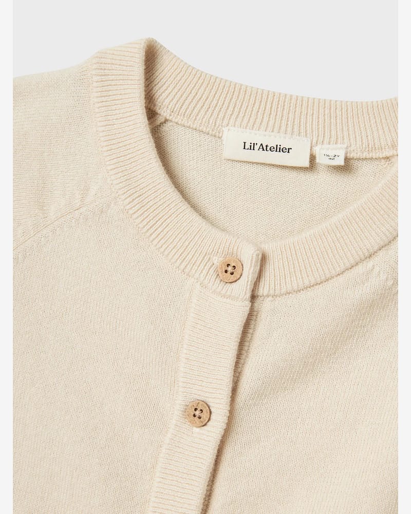 Cardigan i Ull - Turtledove Melange