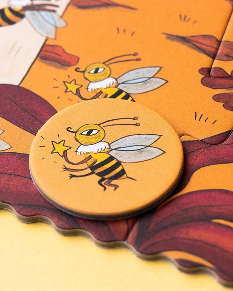 Puslespill og "Hvor er..."-spill - 2i1 Puslespill Barn 3år+ | Bear’s Forest