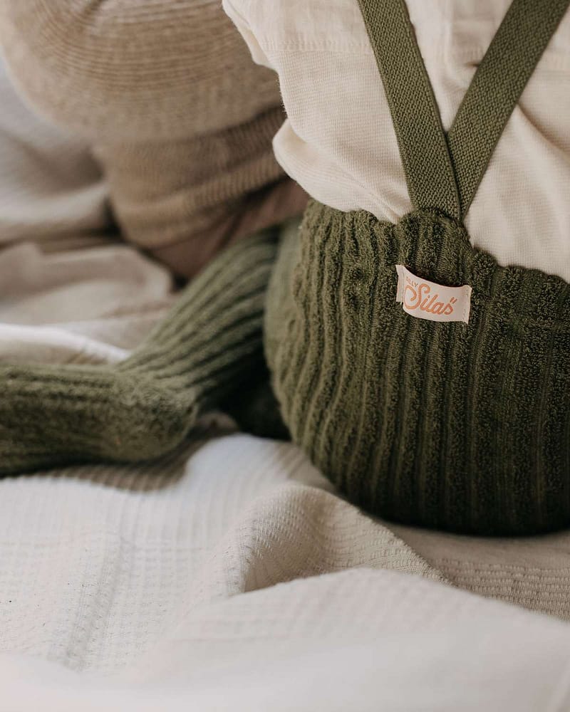 Strømpebukse Teddy Ribb – m/ fot, m/ seler | Granny Footed Tights