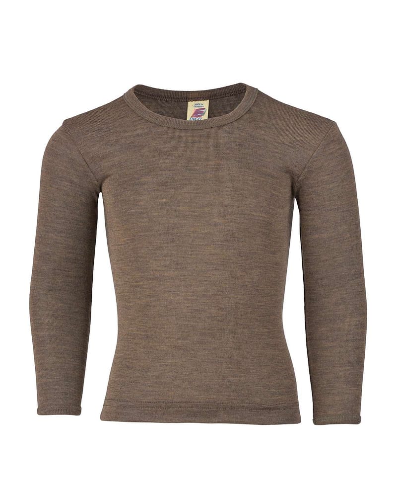 Ulltrøye Langarmet - 70% Merino 30% Silke - Ubehandlet Ull