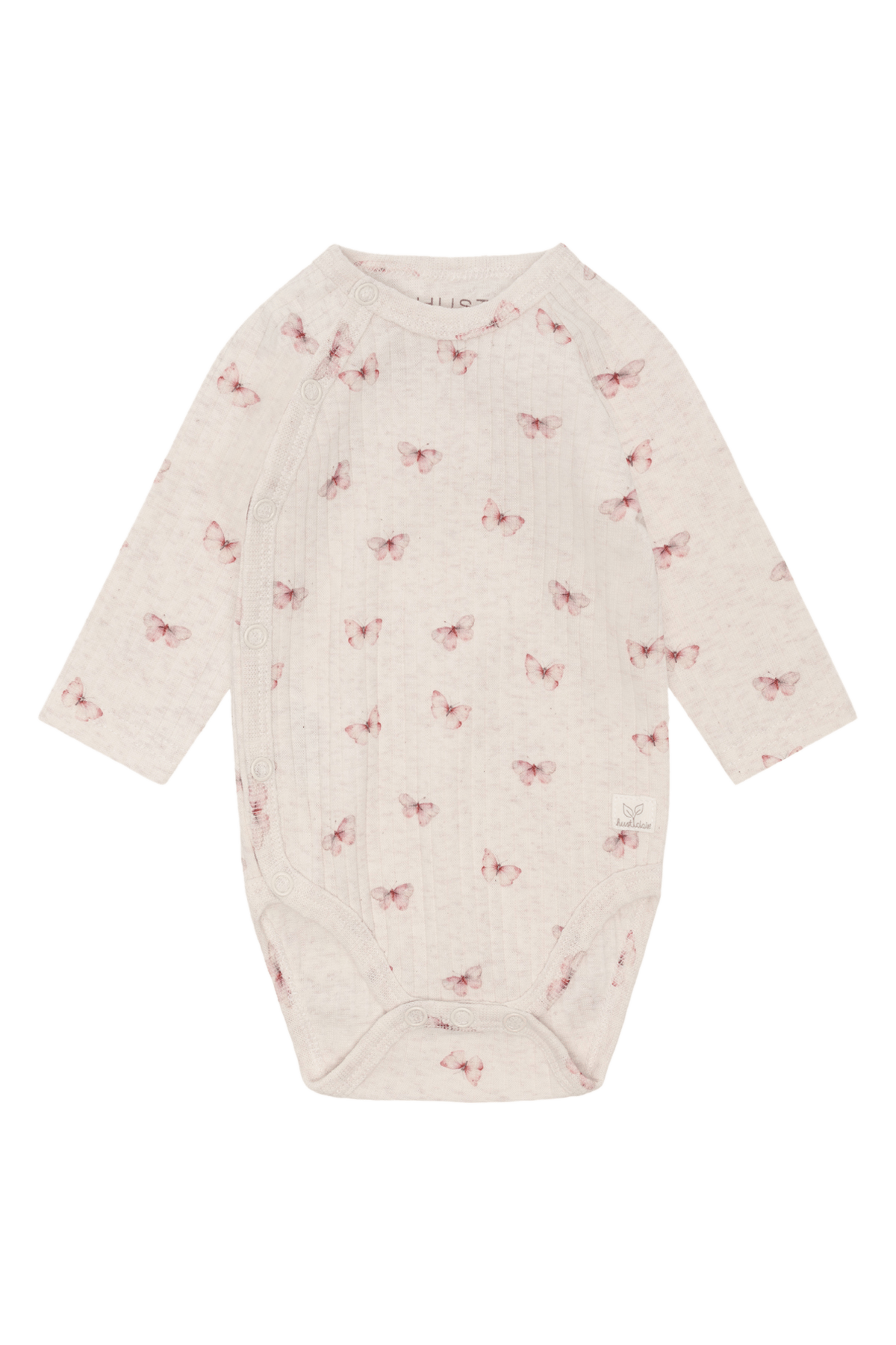 Omslagsbody Baby – 95% Øko Bomull, 5% Elastan | HCBing Animals, Apricot