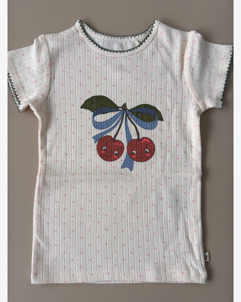 T Skjorte - Øko Bomull Pointelle | Minnie Tee GOTS