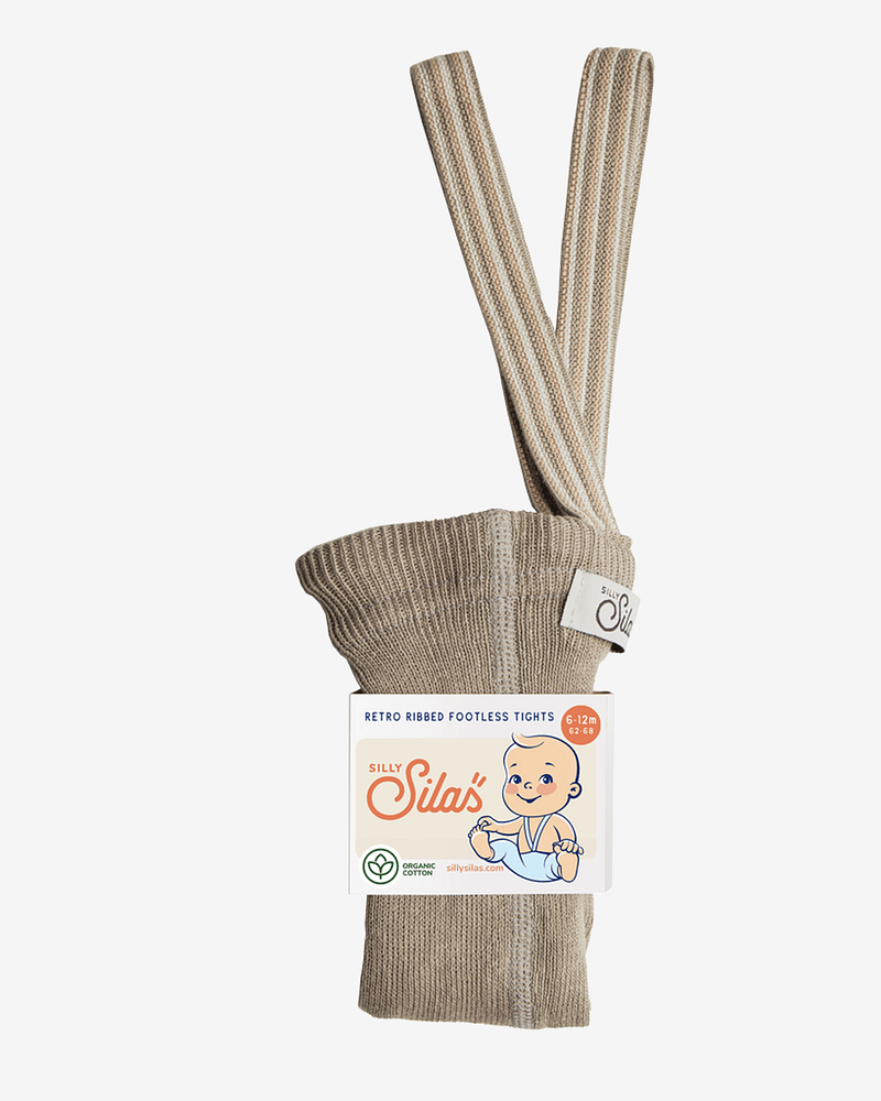 Strømpebukse Rib u/ føtter, m/ seler - Footless Tights
