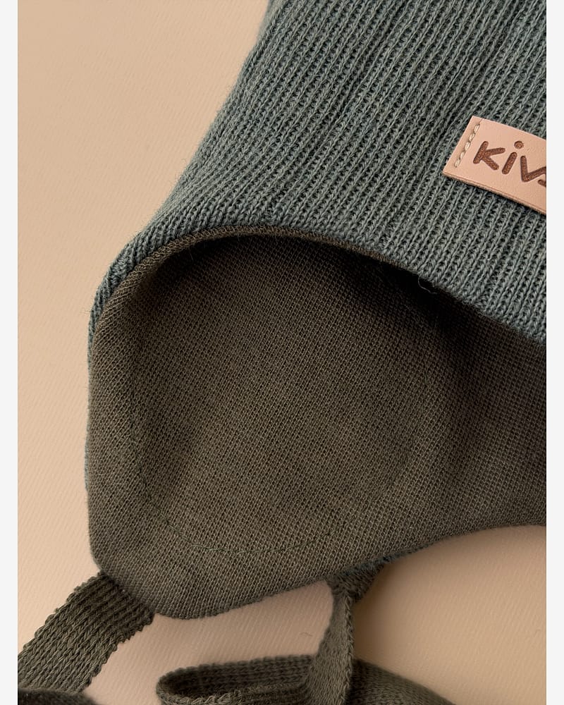 Knytelue Ull m/ Bomullsjersey fôr og Vindstopper | Ubehandlet Ull