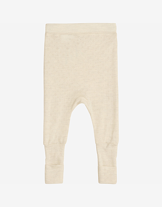 Leggings med trylleføtter - Pointelle, 85% Merino, 15% Silke | HCGils