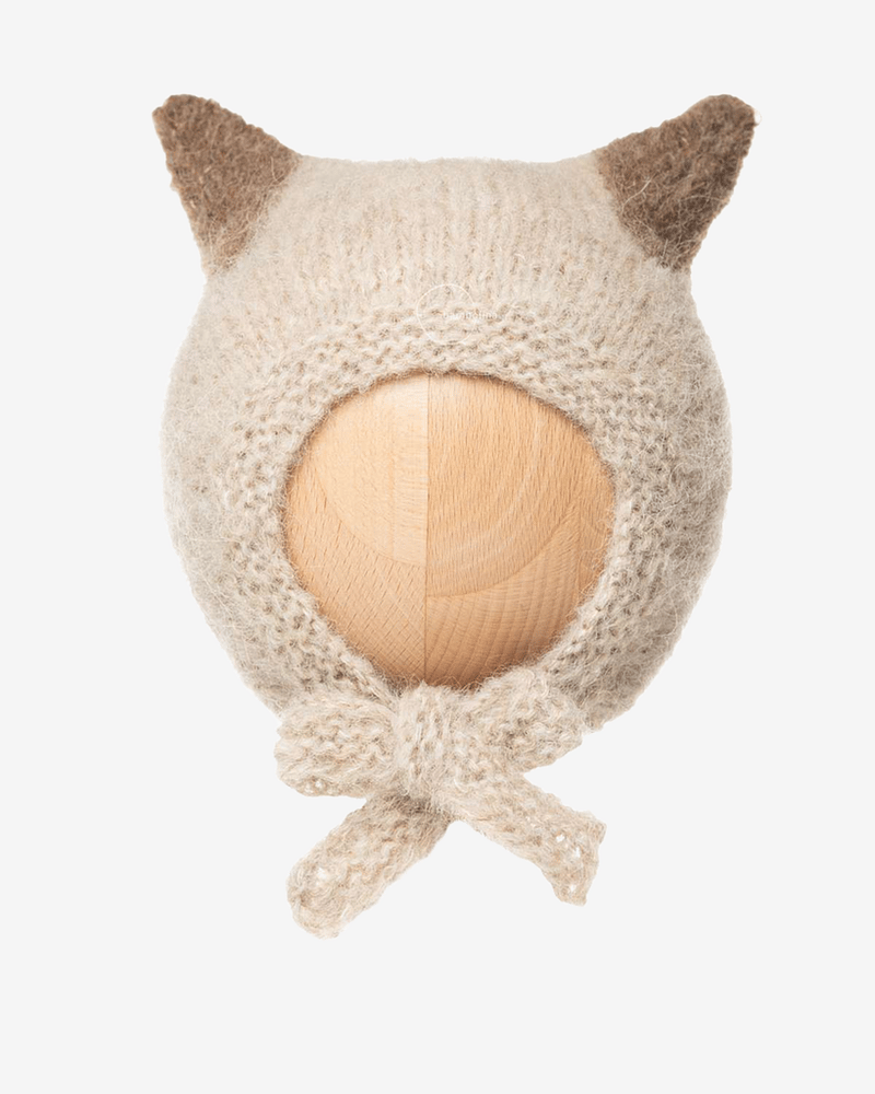 Ullue med Ører - Alpakka / Silke - Håndstrikket | Kitty Hat
