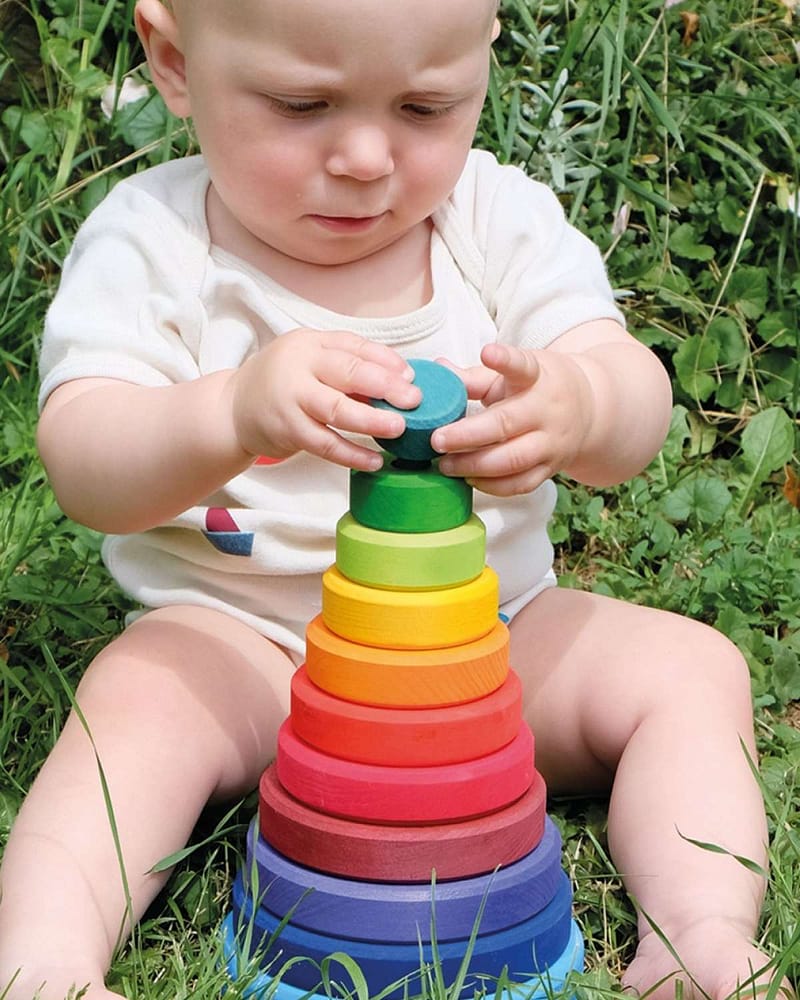 Stabletårn i Tre - Stort 23cm | Conical tower