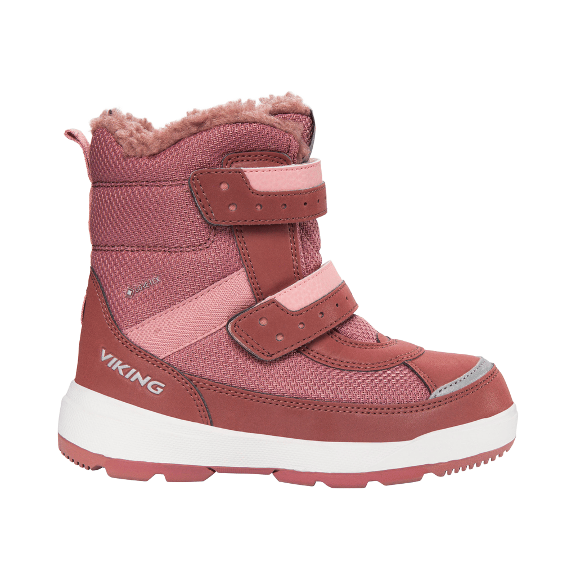Viking Vintersko Barn – Goretex Vinterstøvler | Play Reflex Warm GTX 2V, Rosa - Pink/Light Pink
