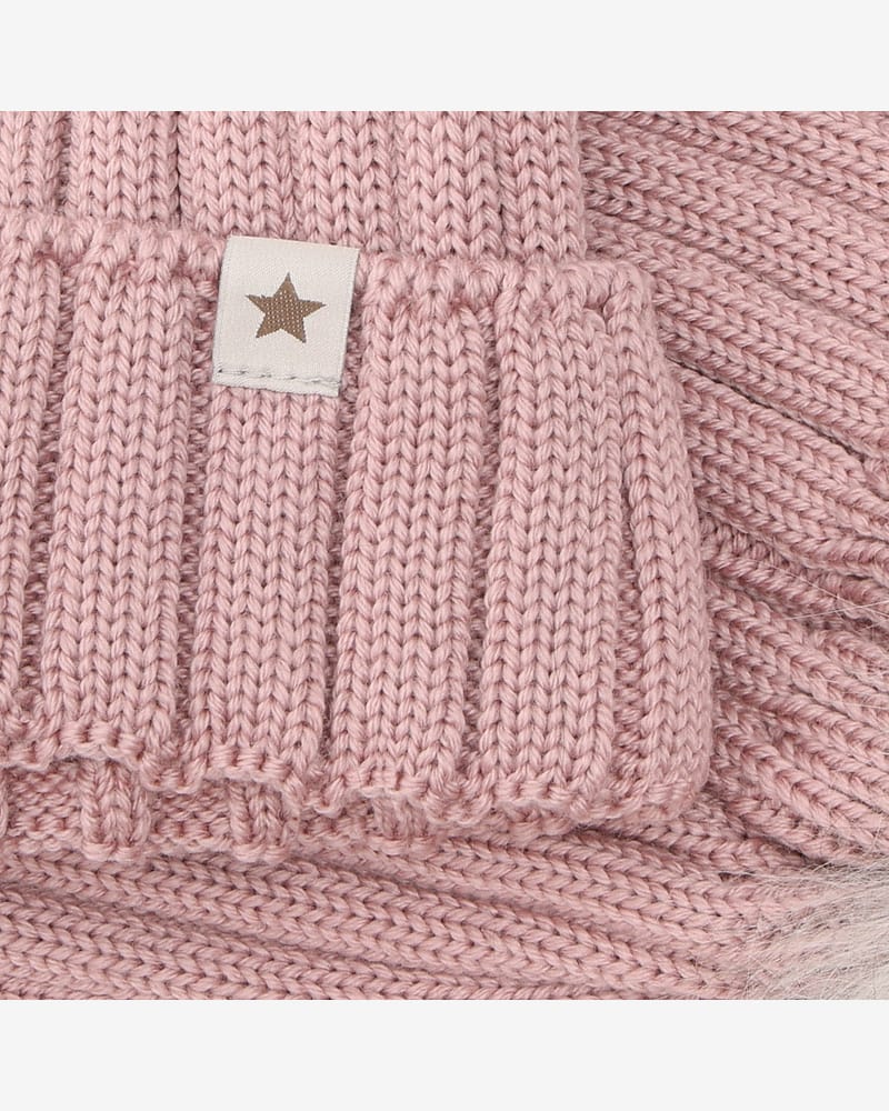 Lue med Alpakkadusk - 100% Merinoull | Hat Knit Alpaca Pompom