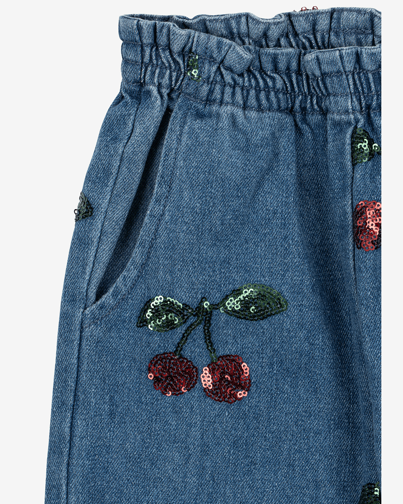 Olabukse med Paljetter - Økologisk Denim | Magot Frill Pants
