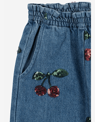 Olabukse med Paljetter - Økologisk Denim | Magot Frill Pants